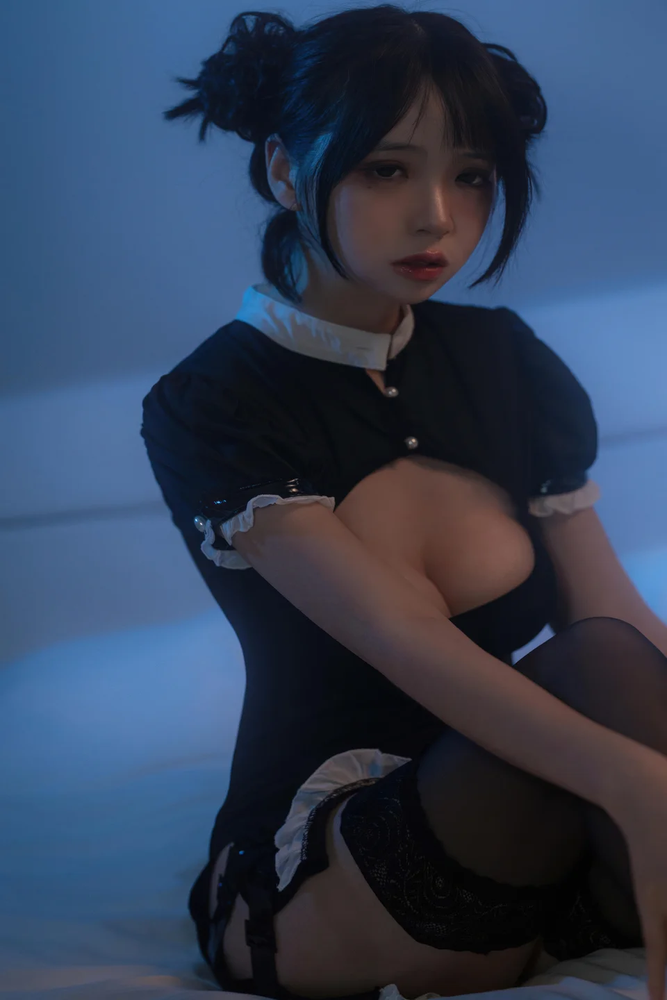 疯猫ss - No.157 黑色护士 [40P-371MB] tg@simisebaisi 【丝足阁】023.webp